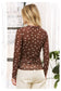 Too Sweet Polka Dot Mesh Top, Brown