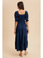 Jolene Smocked Tiered Maxi Dress, Classic Navy