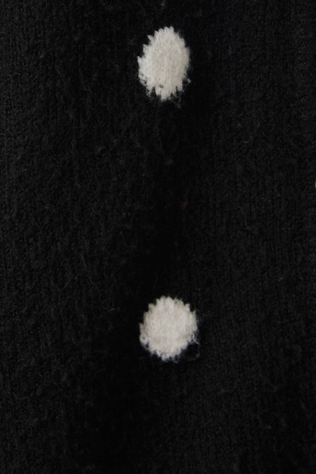 Catch Me Later Polka Dot Cardigan, Black/White