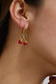 Pretty Please 18K Gold Plated Stainless Steel Cherry Earrings, Gold