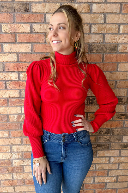 So Charming Sweater, Red