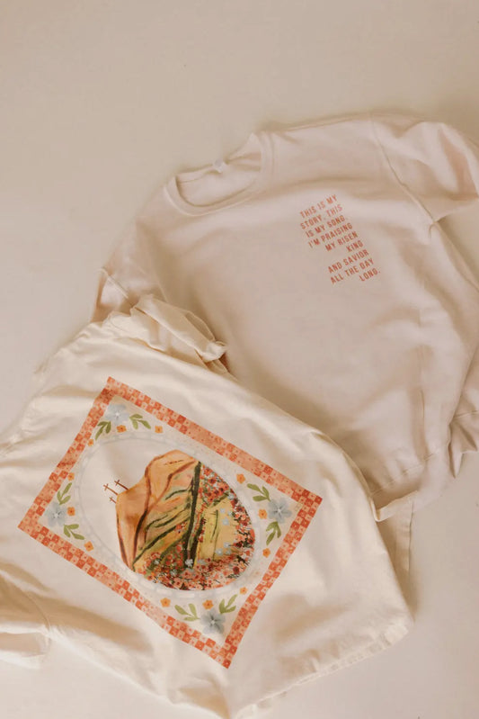 Praising My Risen King Easter Comfort Colors Tee