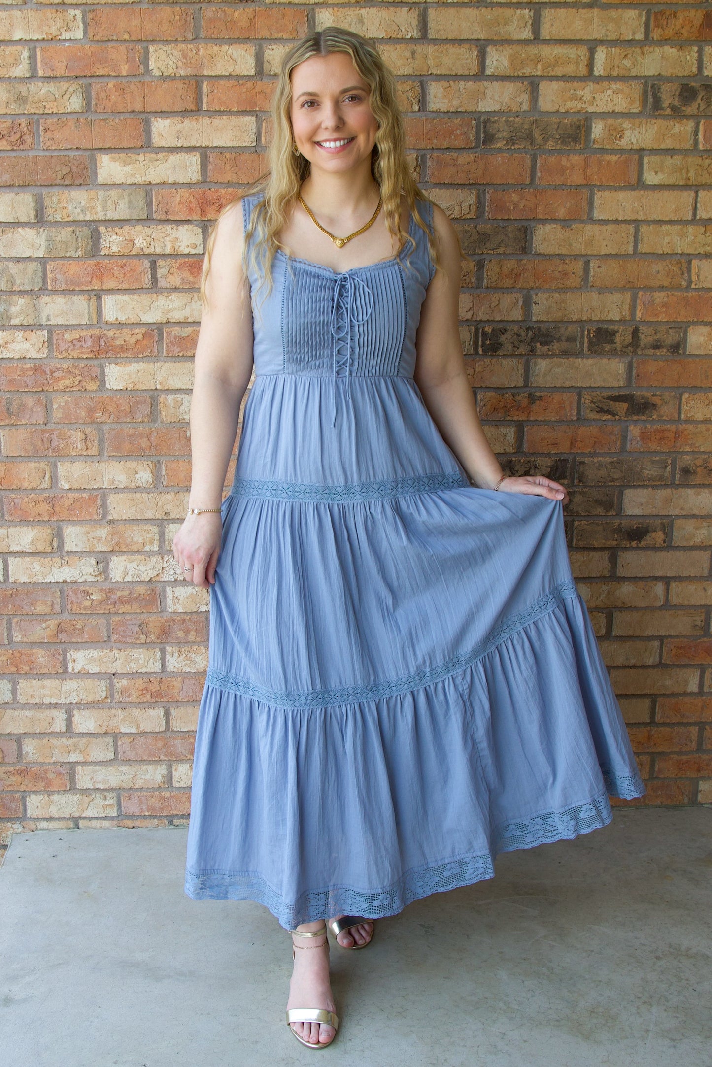 My Favorite Chapter Maxi Dress, Blue Aura