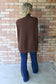 Time Stands Still Knit Turtleneck Top, Espresso