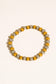 Estel 18K Gold Plated Stainless Steel Two Tone Beaded Bracelet, Gold/Silver