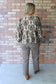 Since You've Been Gone Front Tie Balloon Sleeve Top, Tan/Brown
