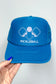 Pickleball Foam Mesh Trucker Hat Cap, Turquoise