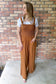 Sweet Paradise Smocked Jumpsuit, Wood