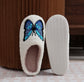 Blue Butterfly Slippers