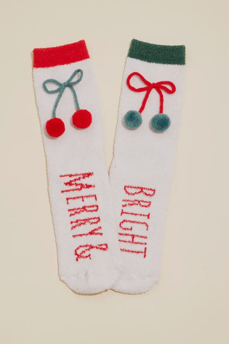 Christmas Fuzzy Socks Assorted Pack of 4