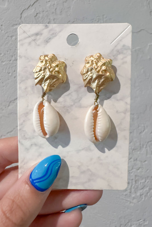 Lost At Sea Earrings, Gold