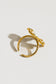 Francesca 18K Gold Plated Stainless Steel Bow Adjustable Ring, Gold