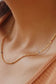 Millie 18K Gold Plated Stainless Steel Petite Beaded Necklace, Gold