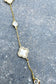 Sterling Silver Clover Charm Necklace, Gold