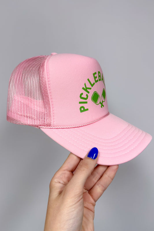 Pickleballer Trucker Hat, Pink