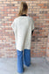 Emma Oversized Cable Vest, Oatmeal