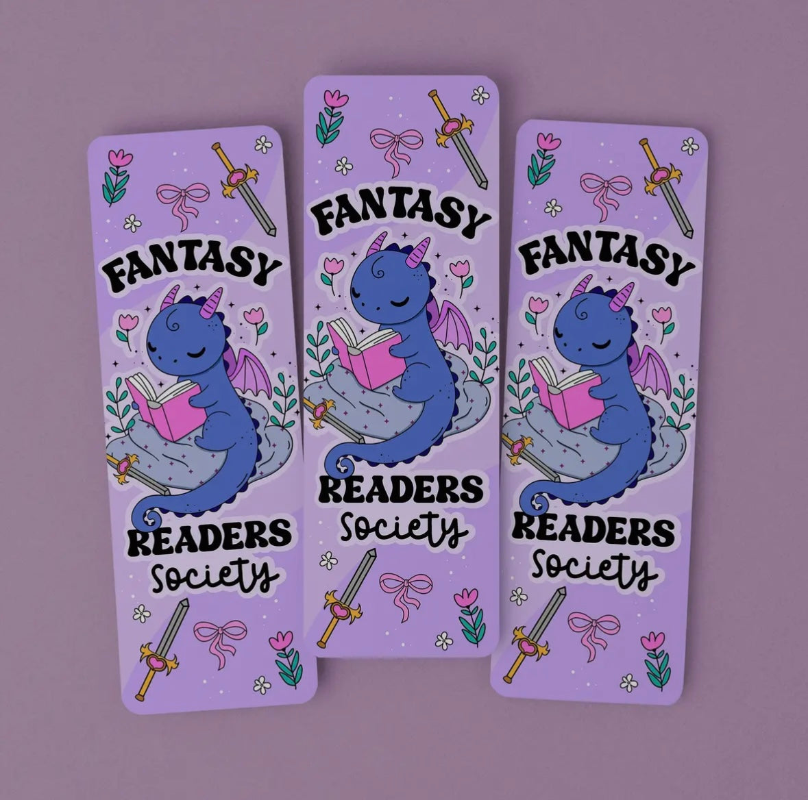 Matte Fantasy Readers Society Bookmark