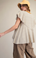 Drift Away With Me Top, Camel/Teal