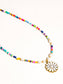 Fleur 18K Gold Plated Stainless Steel Boho Daisy Beaded Necklace