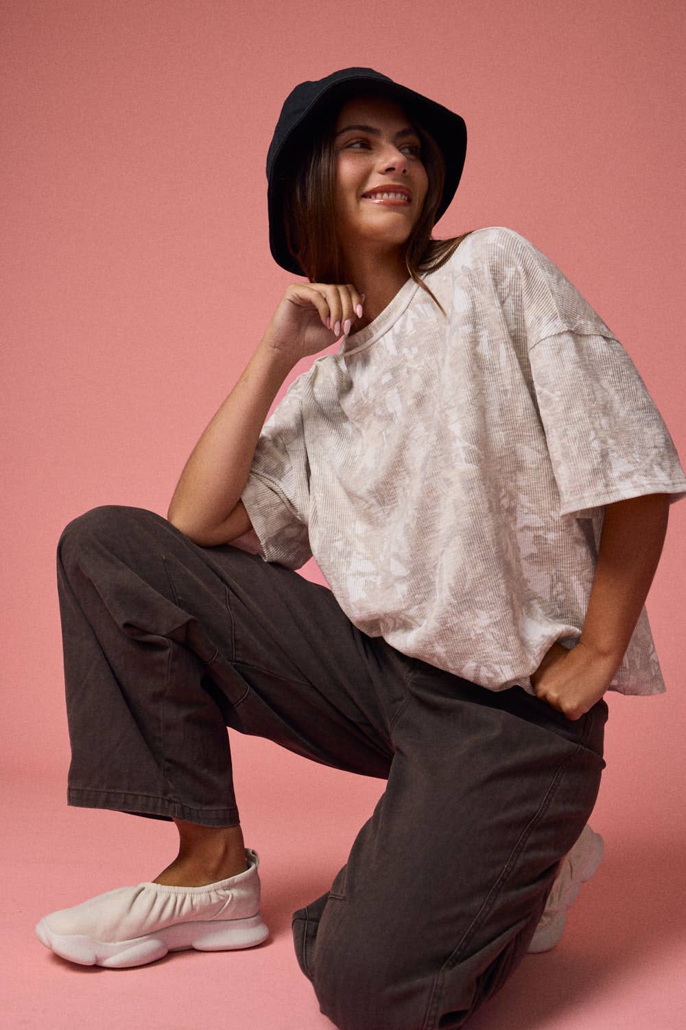 Out of Nowhere Camo Ribbed Top