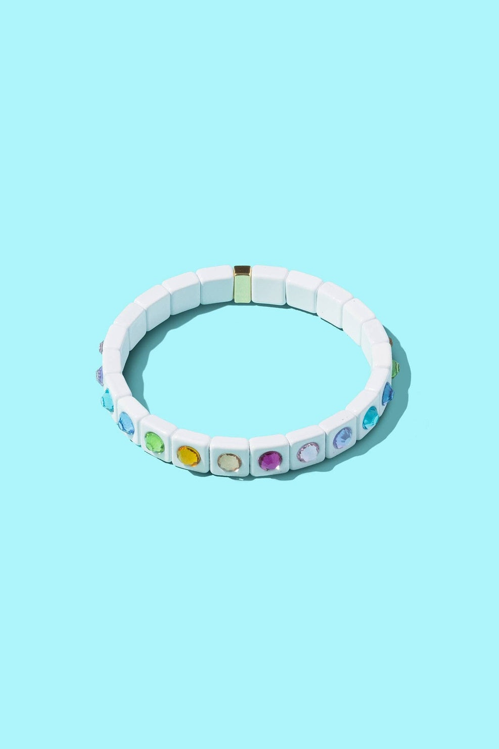 Maeve Enamel Stretch Bracelet, Multi-Colored
