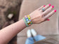 Olivia Enamel Stretch Bracelet, Rainbow