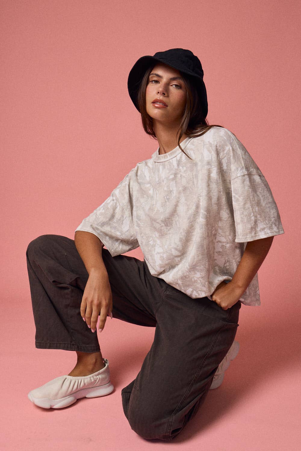 Out of Nowhere Camo Ribbed Top