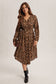Wild Romance Leopard Print Button-Front Cardigan/Midi Dress