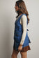 Meet Me There Braided Trim Denim Vest, Blue Haze