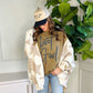 But God Leopard Puff Tee, Brown