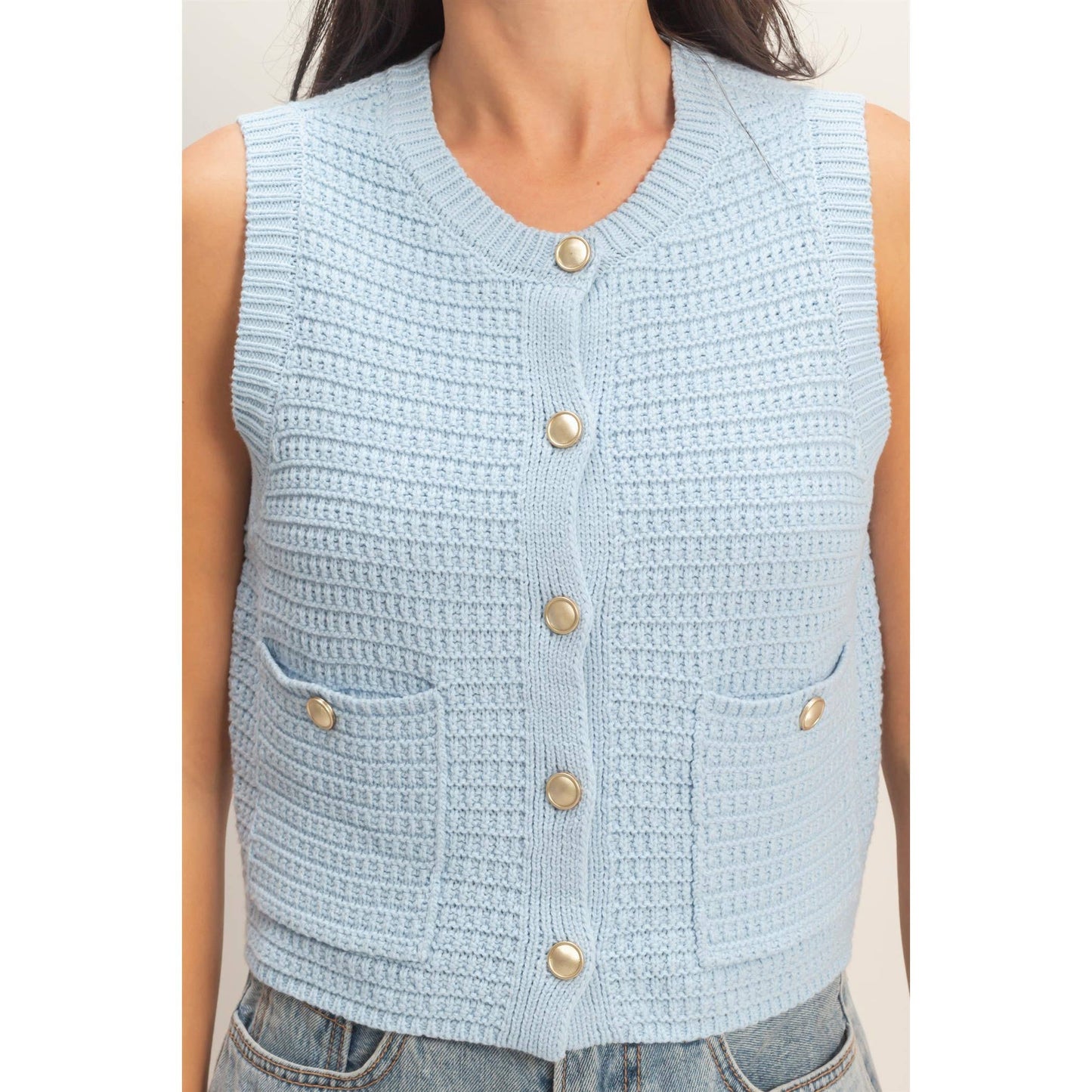 Come as You Are Vest, Ice Blue