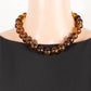Large Tortoise Shell Ball Beaded Necklace