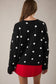 Catch Me Later Polka Dot Cardigan, Black/White