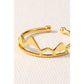 Mountain Cut Out Adjustable Ring, Gold