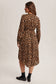 Wild Romance Leopard Print Button-Front Cardigan/Midi Dress