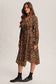 Wild Romance Leopard Print Button-Front Cardigan/Midi Dress