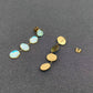 Naomi Irregular Blue 18K Gold Plated Stainless Steel Earrings