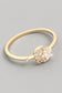 Dainty Moon And Star Ring, Gold (Size 6)