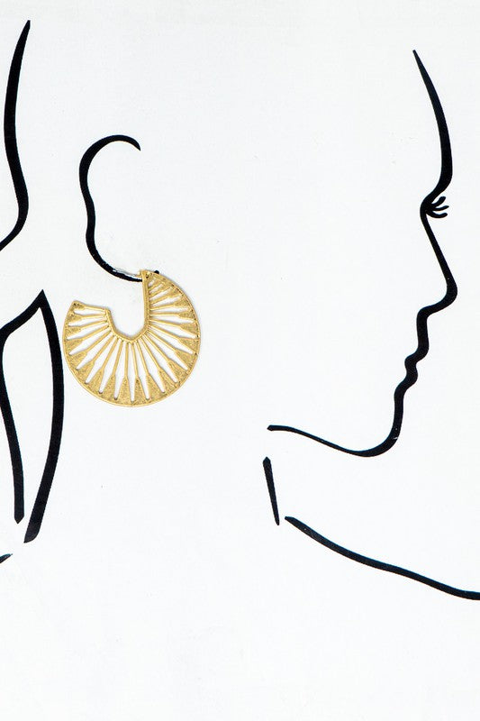 Good Times Are Here Earrings, Gold