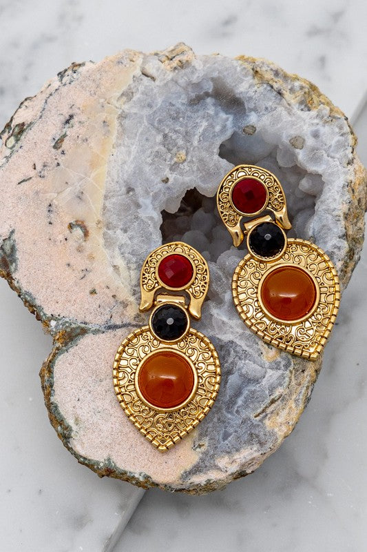Boho Vibes Earrings, Gold
