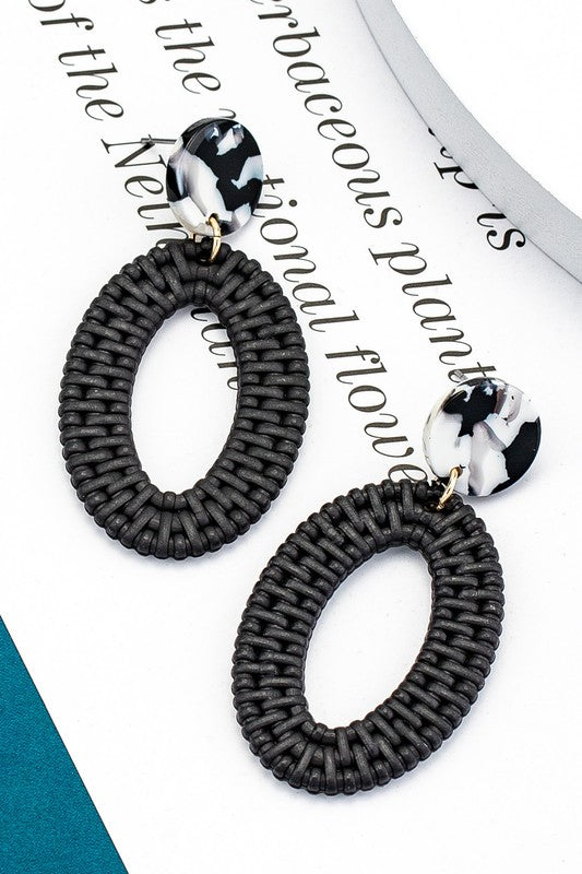 No Concerns Earrings, Black