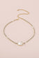 Large Crystal Choker Necklace, White