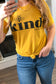 Bee Kind Graphic Tee, Mustard