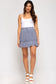 Harper Mini Skirt, Misty Blue *FINAL SALE*