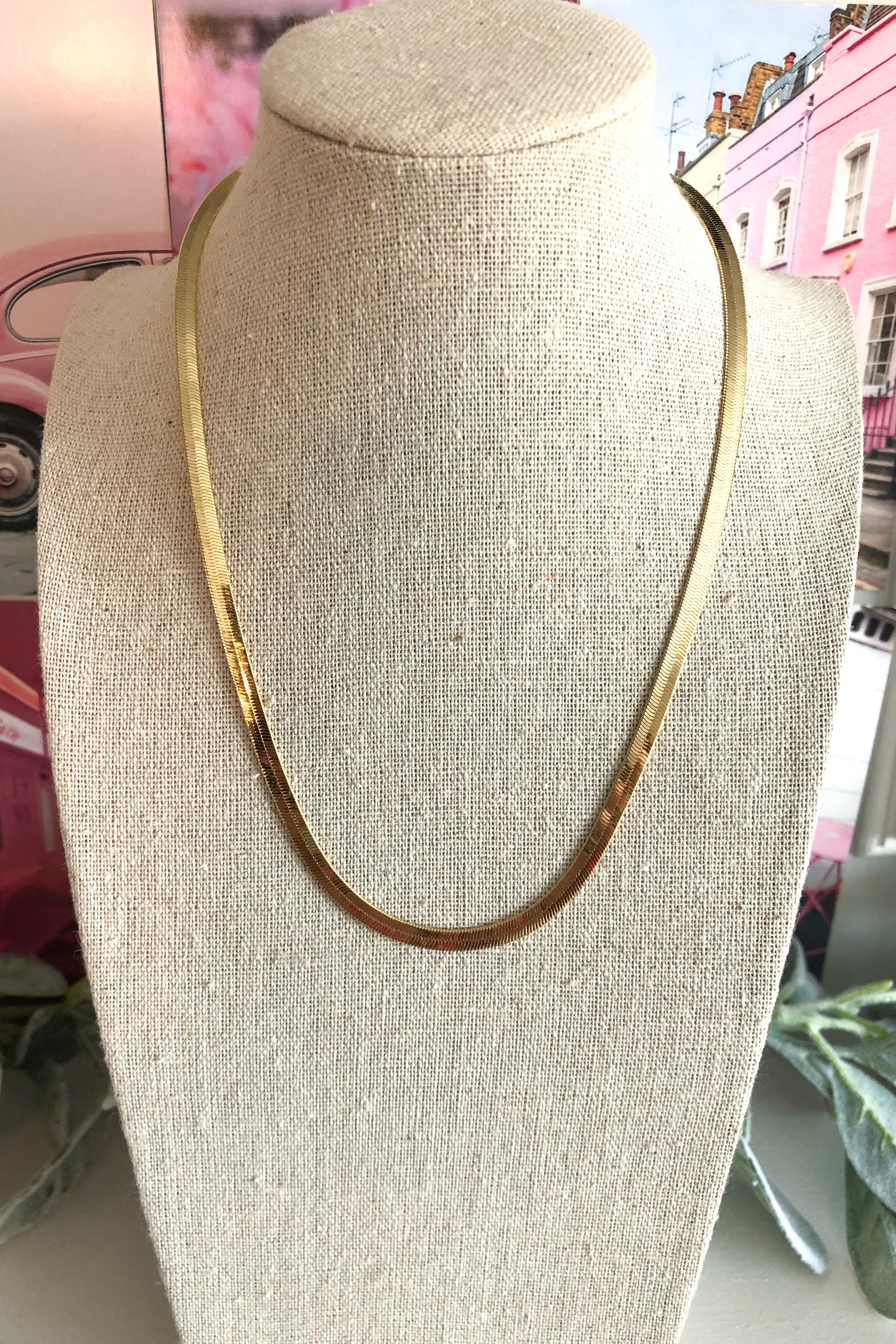 Ania Haie Gold Flat Snake Chain Necklace | Kilkenny Design