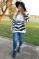 Safe and Sound Zebra Print Sweater