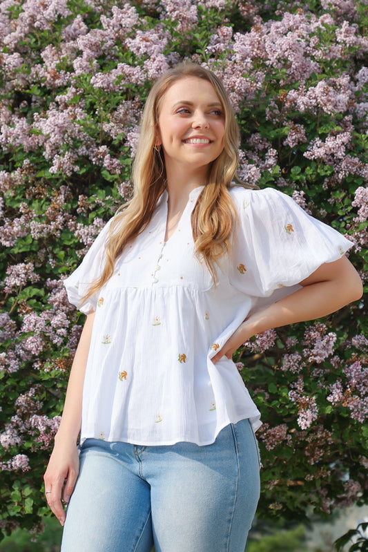 The Pleasure Is Mine Top, Off White