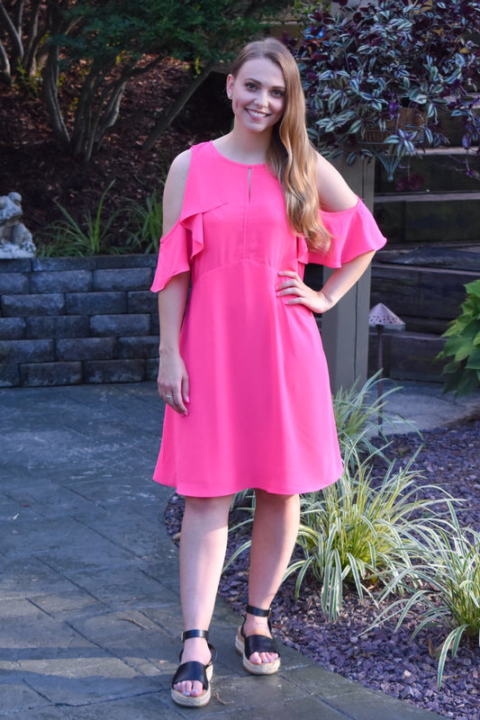 Pretty In Pink Dress, Hot Pink *FINAL SALE*