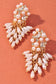 Fancy Girl Earrings, Gold/Cream