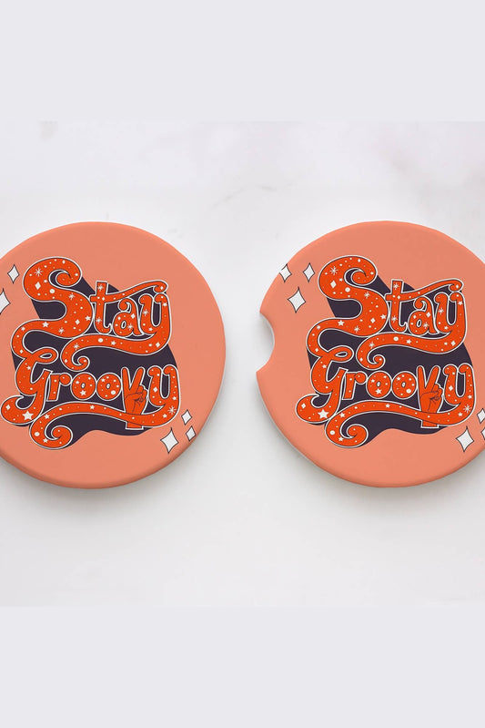 Stay Groovy Car Coasters